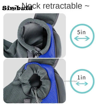 Pet Puppy Carrier Bag S/L Outdoor Travel Dog Shoulder Bag Mesh Oxford Single Comfort Sling Handbag Tote Pouch - A Trust Market