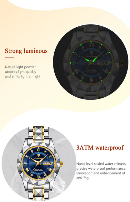 Luxury Ladies Watch With Stainless Steel Band