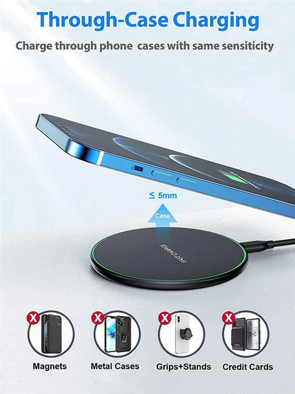100W Wireless Charger For iPhone, Samsung, Xiaomi And Huawei ( SALE 🚨)