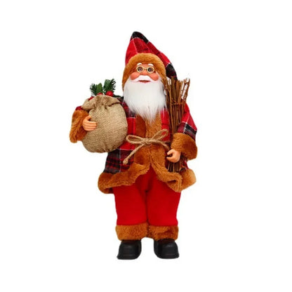 Santa Claus Doll with Gift Bags For Christmas Decoration