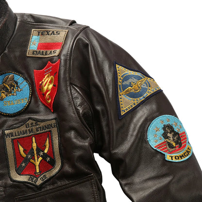 Amazing Top Gun Jacket With Lamb Collar For Men (Sale 🚨)