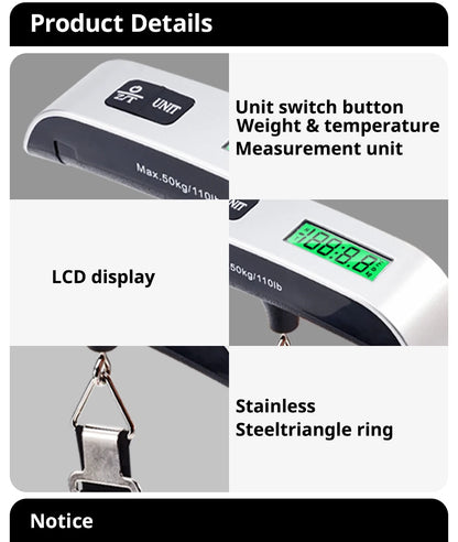 Portable Digital Baggage Weight Balance