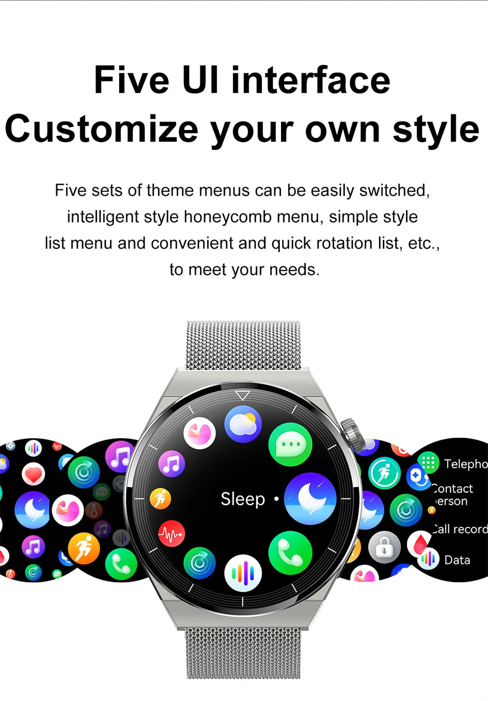 Great Smartwatch 4 Pro With Bluetooth Phone Call and GPS