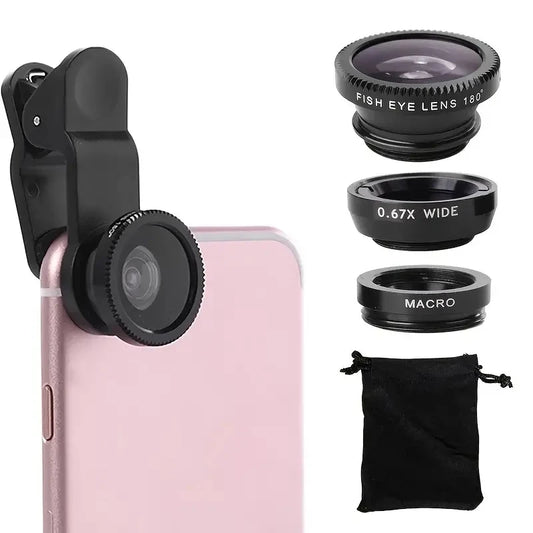 Fantastic 3 in 1 Fisheye Lens With iPhone Clip