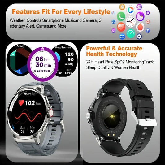 New 1.85-inch Ultra HD Smart Watch With GPS Track And Bluetooth Call