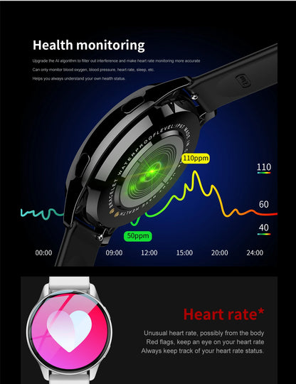 LIGE Men Smart Watch With Heart Rate and Blood Pressure Monitoring