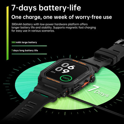 New Men's Rugged Military Smartwatch - Real GPS, Bluetooth And Call Health Monitoring