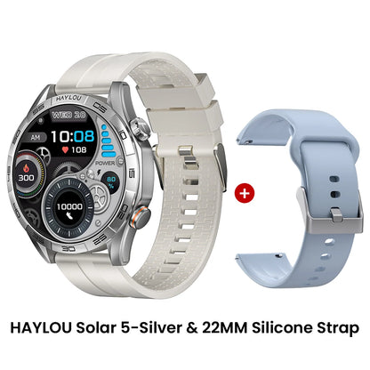 HAYLOU Solar 5 Voice Calling Smartwatch 1.58". AMOLED Display With 24h Health Monitoring ⌚