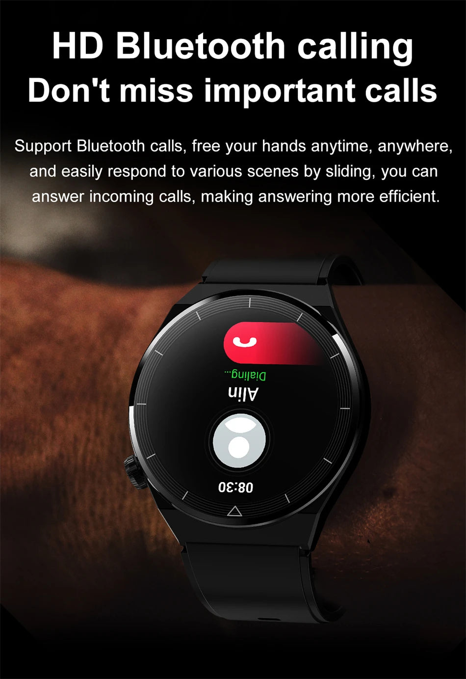 Great Smartwatch 4 Pro With Bluetooth Phone Call and GPS