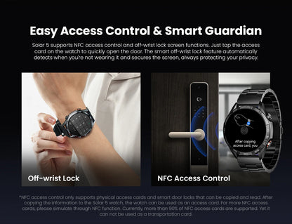 HAYLOU Solar 5 Voice Calling Smartwatch 1.58". AMOLED Display With 24h Health Monitoring ⌚