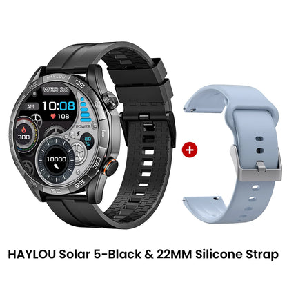 HAYLOU Solar 5 Voice Calling Smartwatch 1.58". AMOLED Display With 24h Health Monitoring ⌚