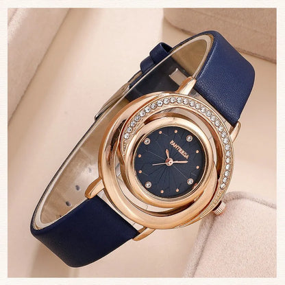 Wonderful Luxury Watch, Ring, Necklace And Earring Rhinestone Set For Wonderful Women (Salve 🚨)