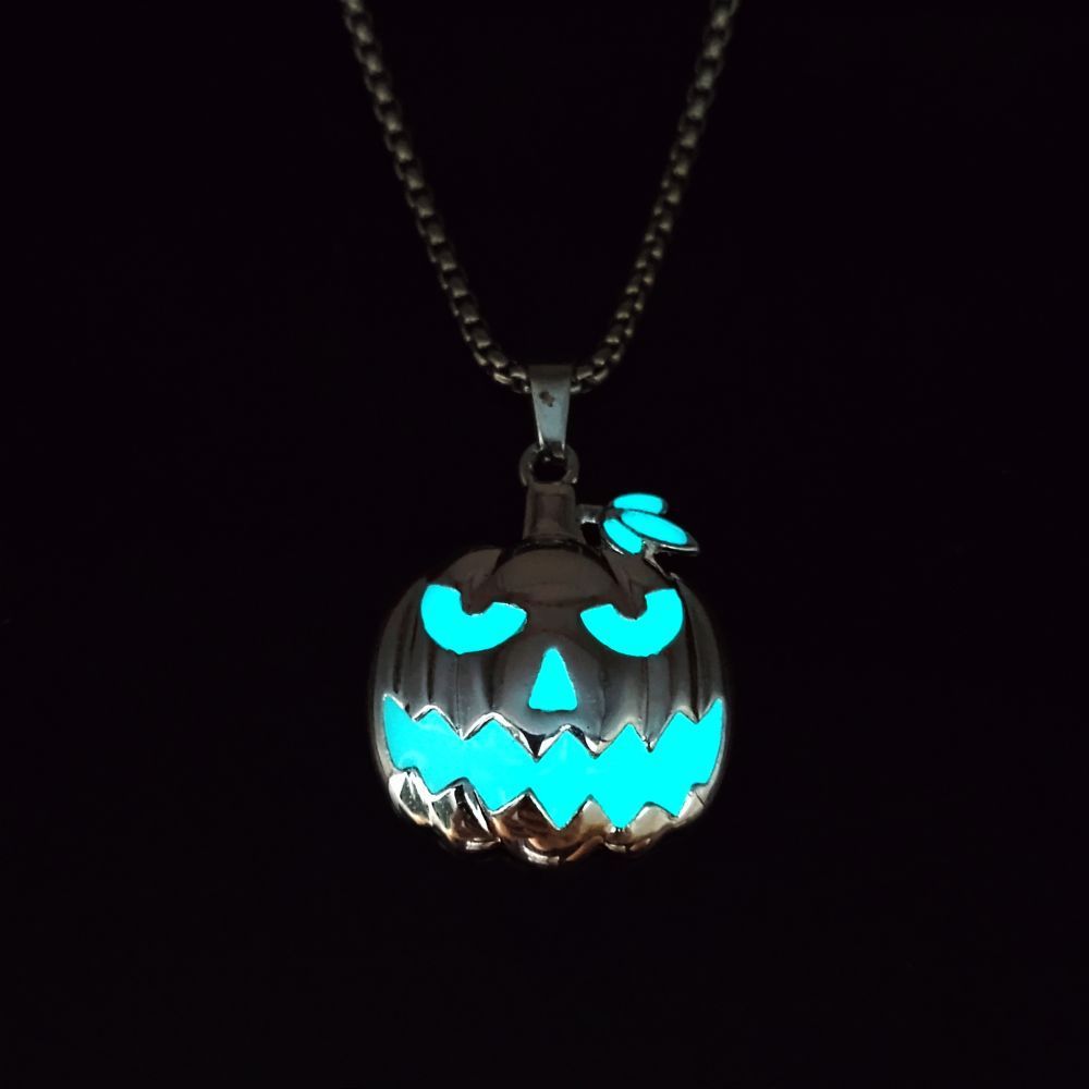 Halloween Ghost Pumpkin Pendant Necklace - A Trust Market