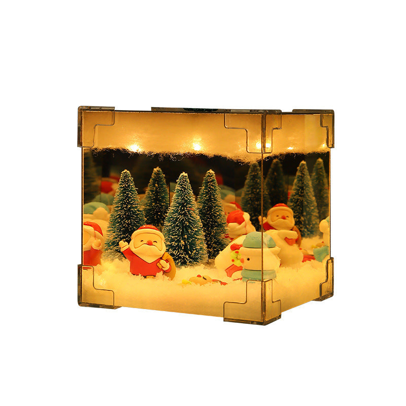 Christmas Cube Small Night Lamp Desktop Decoration (Sale 🚨)