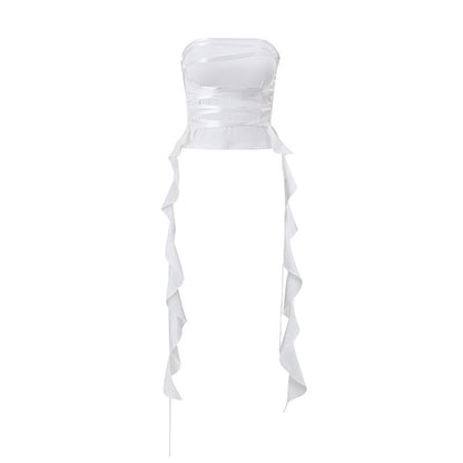 Fashion Lace-up Tube For Womens