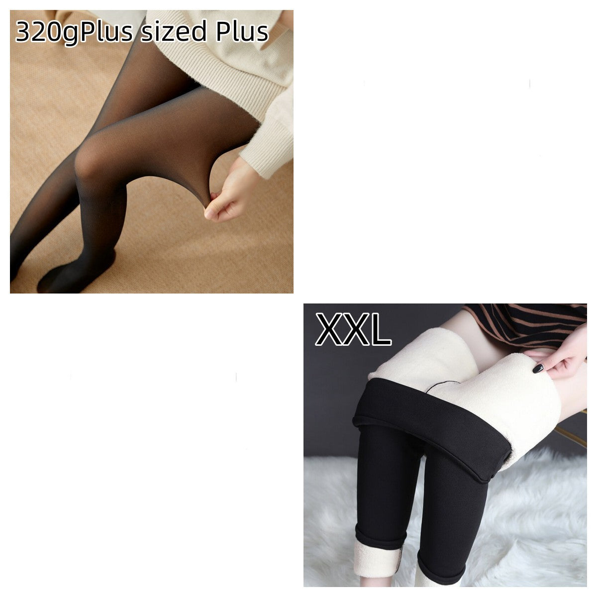 Wonderful Fleece-lined Thickened Sheer Tights Leggings