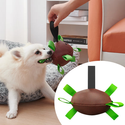 American Football With Straps For Dog and Cats