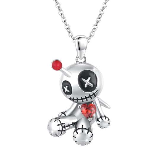 Red Heart Voodoo Doll Halloween Necklace - A Trust Market