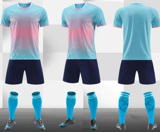 Gradient Short Sleeve Soccer/Football Jersey