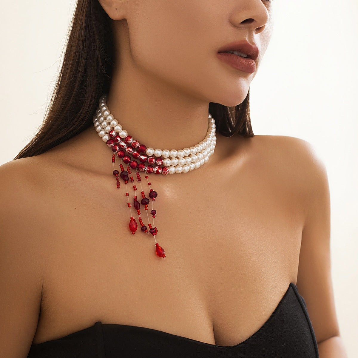 Fashion Gothic Pearl Necklace
