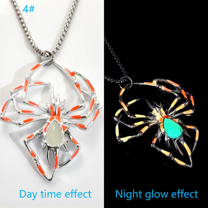 Creative Luminous Spider Necklace