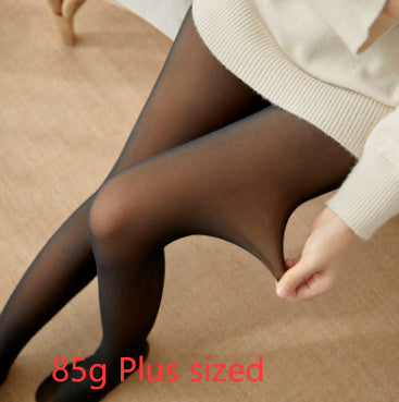 Wonderful Fleece-lined Thickened Sheer Tights Leggings