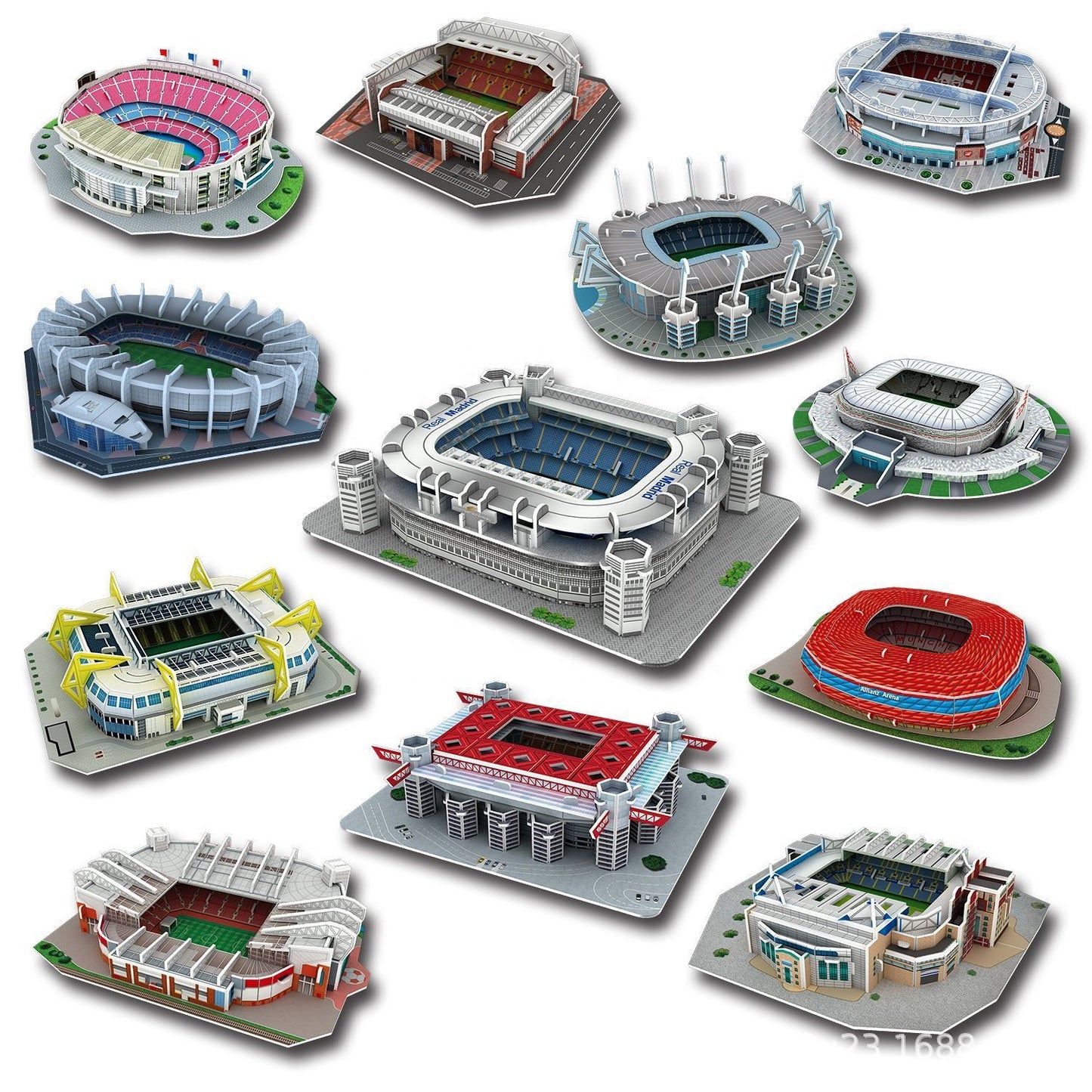 Fantastic 3D Puzzle Soccer/Football Field Model