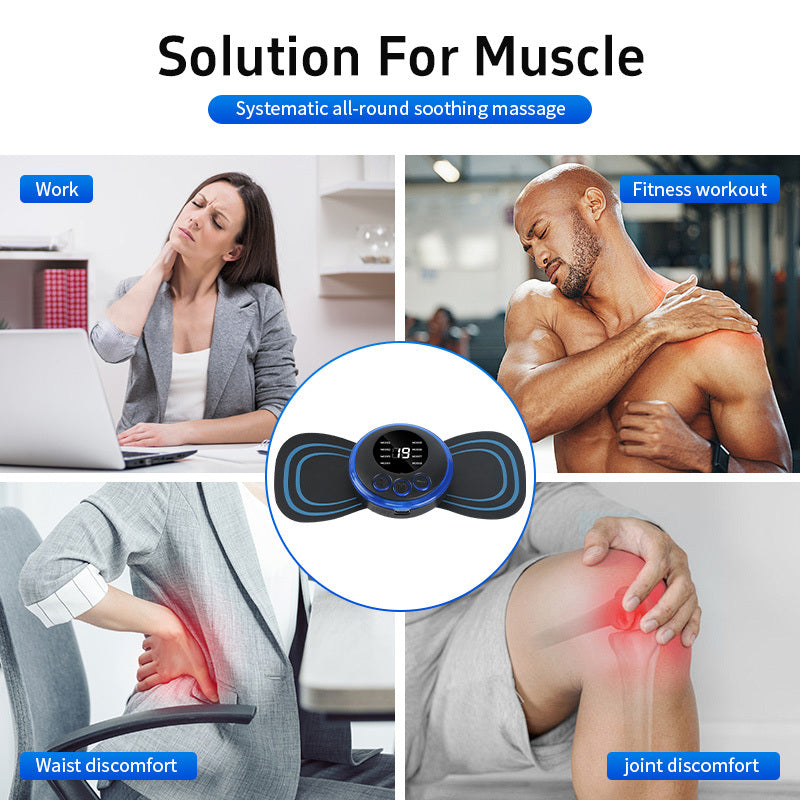 Mini Massage Patch For Cervical and Shoulder With 8 Modes 💆🏻‍♂️