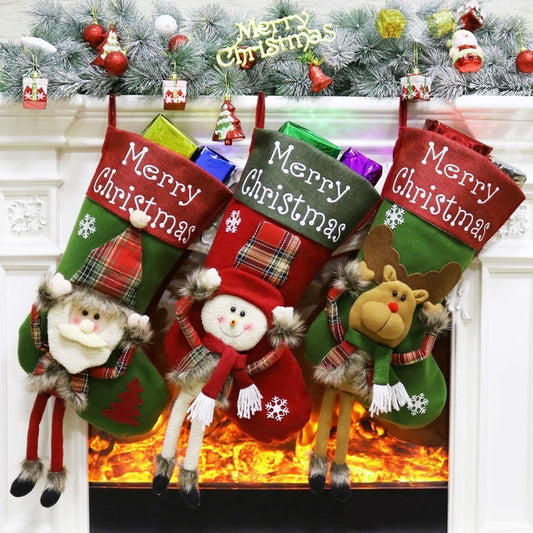 Christmas Big Sock Tree Pendant