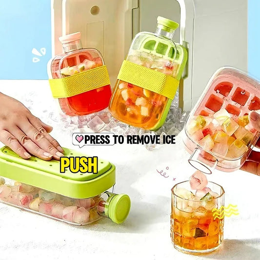 One-Click Molding Cooling Cup. Zero-Contact Design With Straw