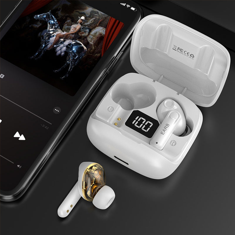 New Mini Transparent Wireless Bluetooth Headset With Digital Display