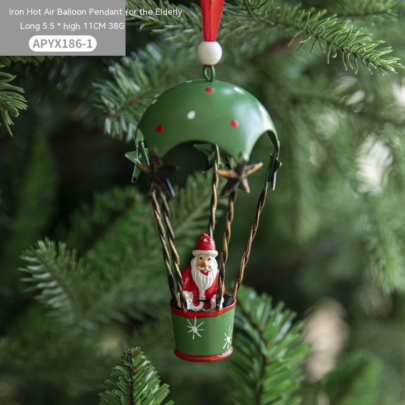 Nordic Christmas Tree Hangings Balloon And Parachute Pendant