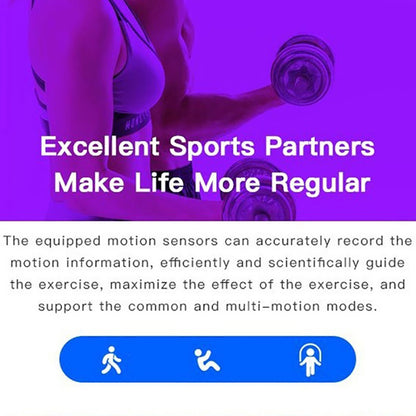 Smartwatch With Blood Pressure, Heart Rate Monitor, Pedometer And Sport Tracker