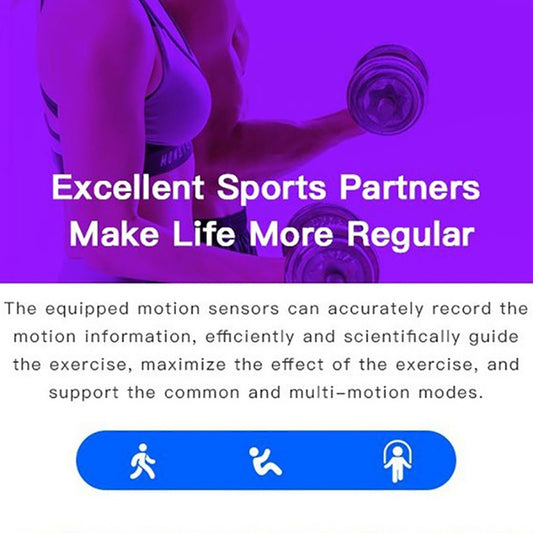 Smartwatch With Blood Pressure, Heart Rate Monitor, Pedometer And Sport Tracker