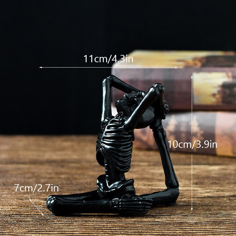 Funny Yoga Skull Skeleton Halloween Desktop Decoration - A Trust Market