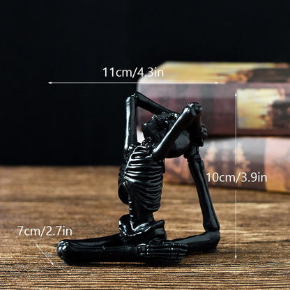 Funny Yoga Skull Skeleton Halloween Desktop Decoration - A Trust Market