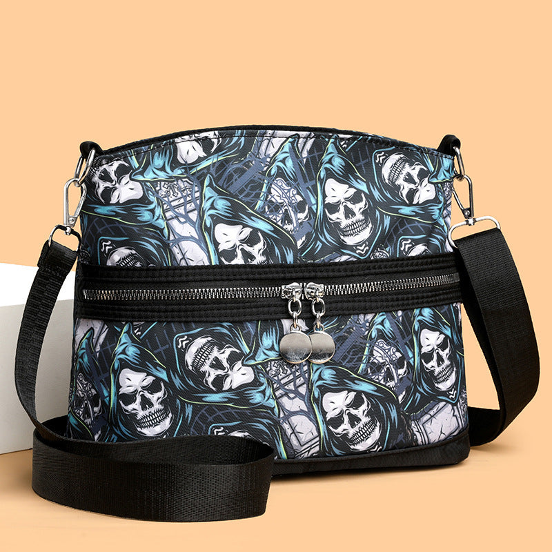 Halloween Skull Print Shoulder Bags - A Trust Market