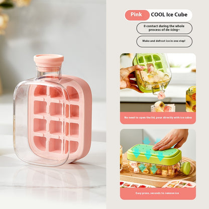 One-Click Molding Cooling Cup. Zero-Contact Design With Straw