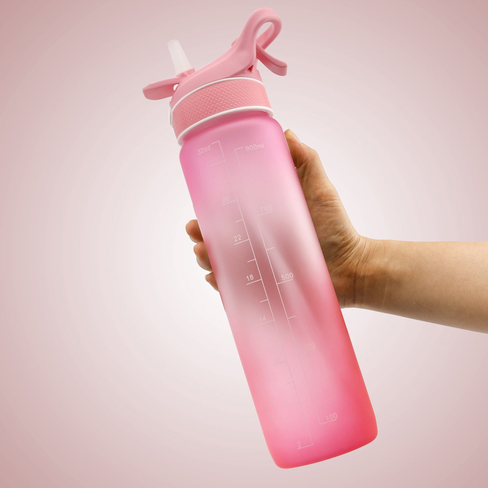 Water Bottle Scrub Bounce Cover Straw Space Cup Sports Water Bottle - A Trust Market