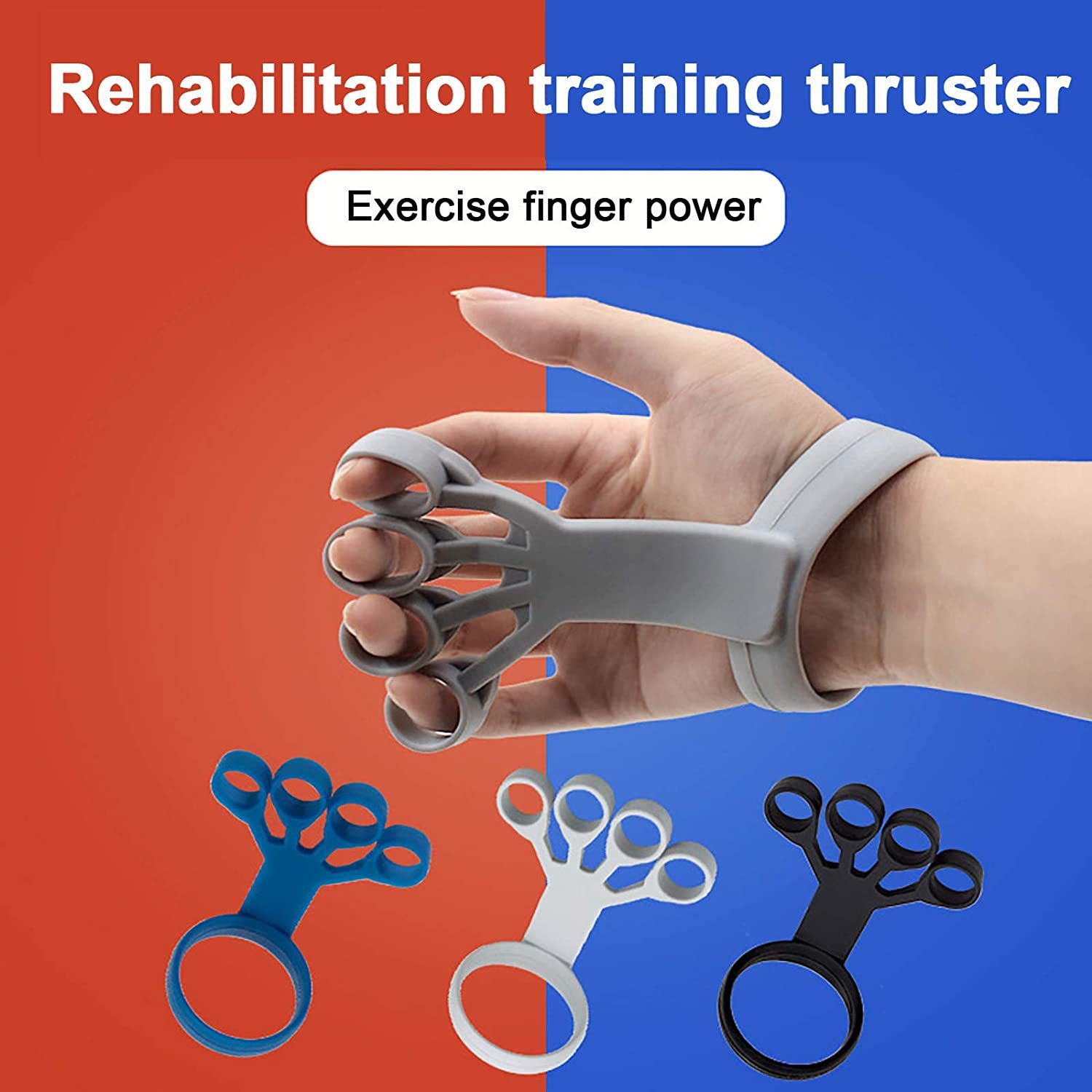 Silicone Grip Device Finger Exercise Stretcher Arthritis Hand Grip Trainer Strengthen Rehabilitation Training To Relieve Pain - A Trust Market