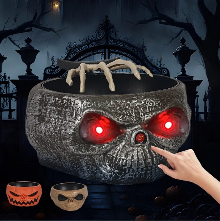 Halloween Candy Bowl With Motion Activated For Trick-or-Treaters Party - A Trust Market