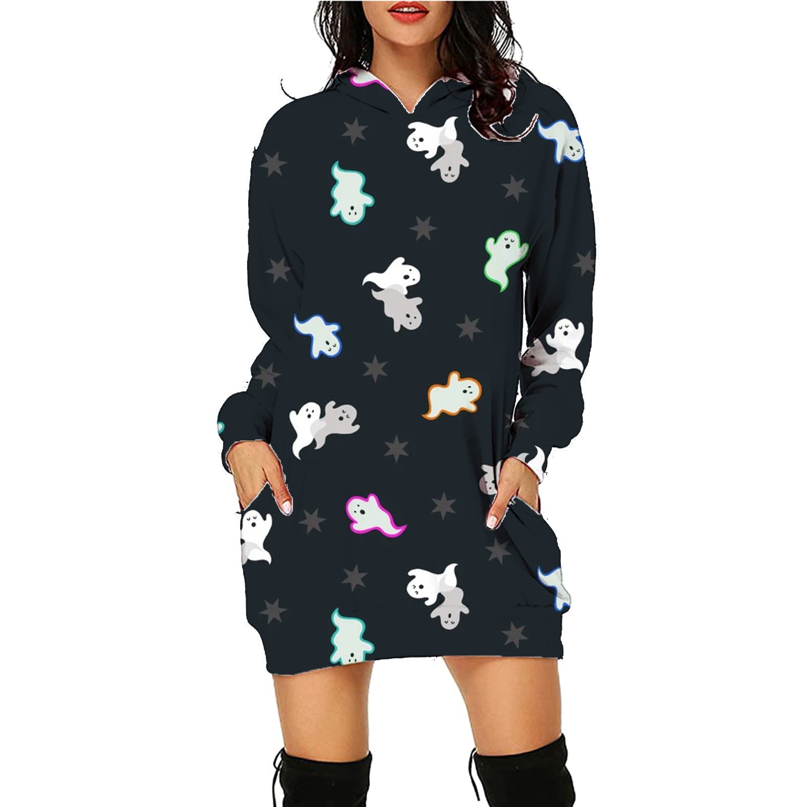 Beautiful Long Hoodie With Pockets Sweater - A Trust Market