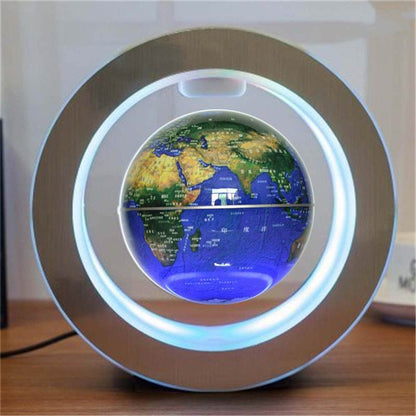 Fantastic World Map Floating Globe In Magnetic Levitation