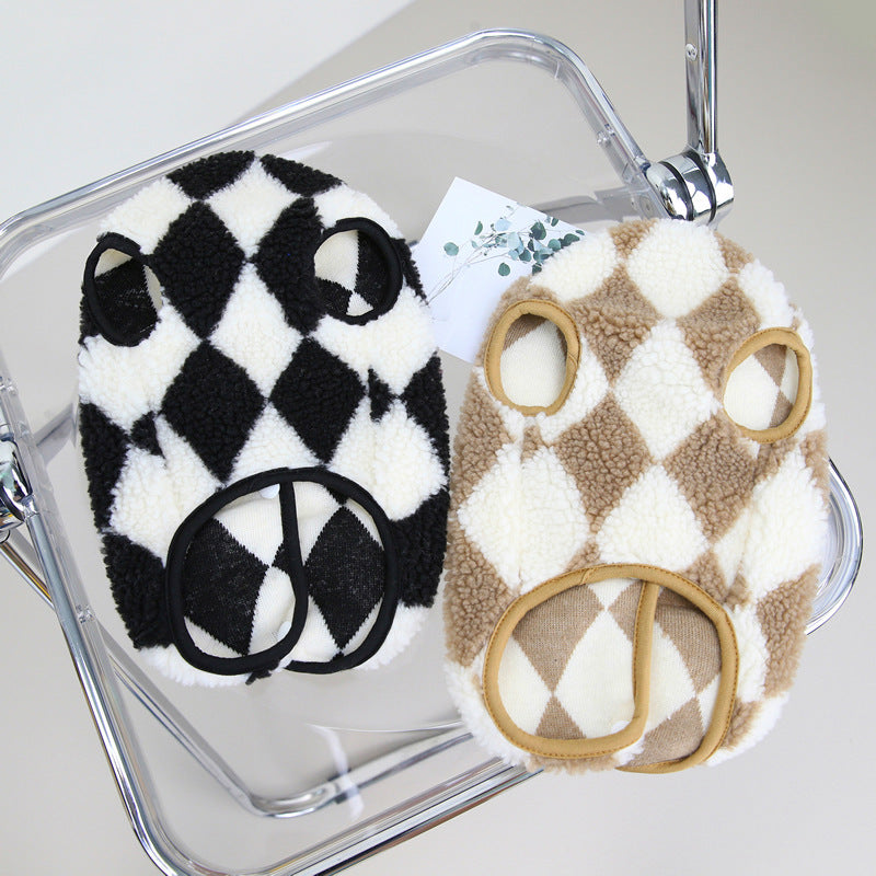 Cute Pet Checkerboard Jacket for Autumn and Winter - A Trust Market