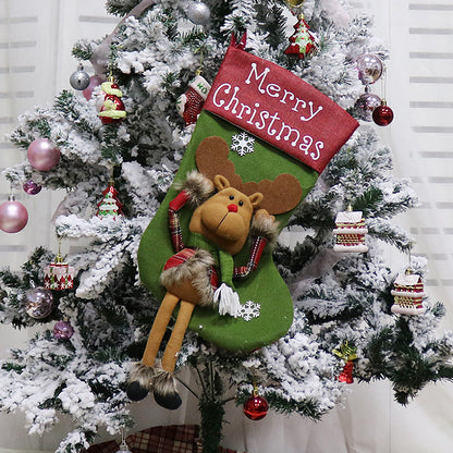 Christmas Big Sock Tree Pendant