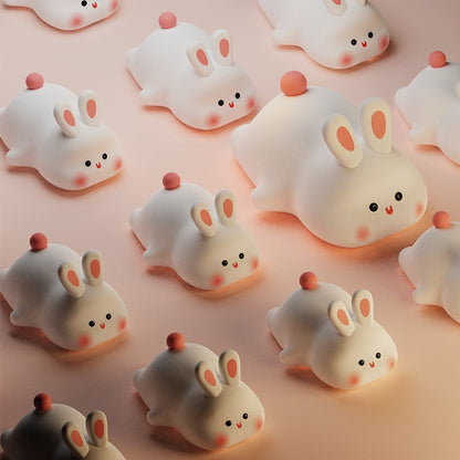 Cute LED Night Light Touch Sensor Rabbit Silicone