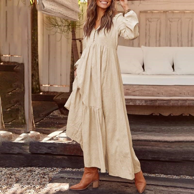 Wonderful Casual Long-sleeved Dress 👗