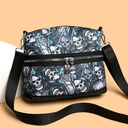 Halloween Skull Print Shoulder Bags - A Trust Market