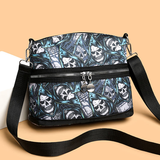 Halloween Skull Print Shoulder Bags - A Trust Market