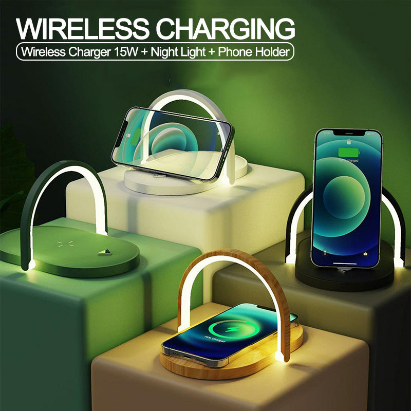 3 In 1 Foldable Wireless Charger Station. 15W Fast Charging
